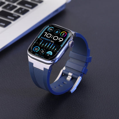 AP New Connector Silicone Band For Apple Watch