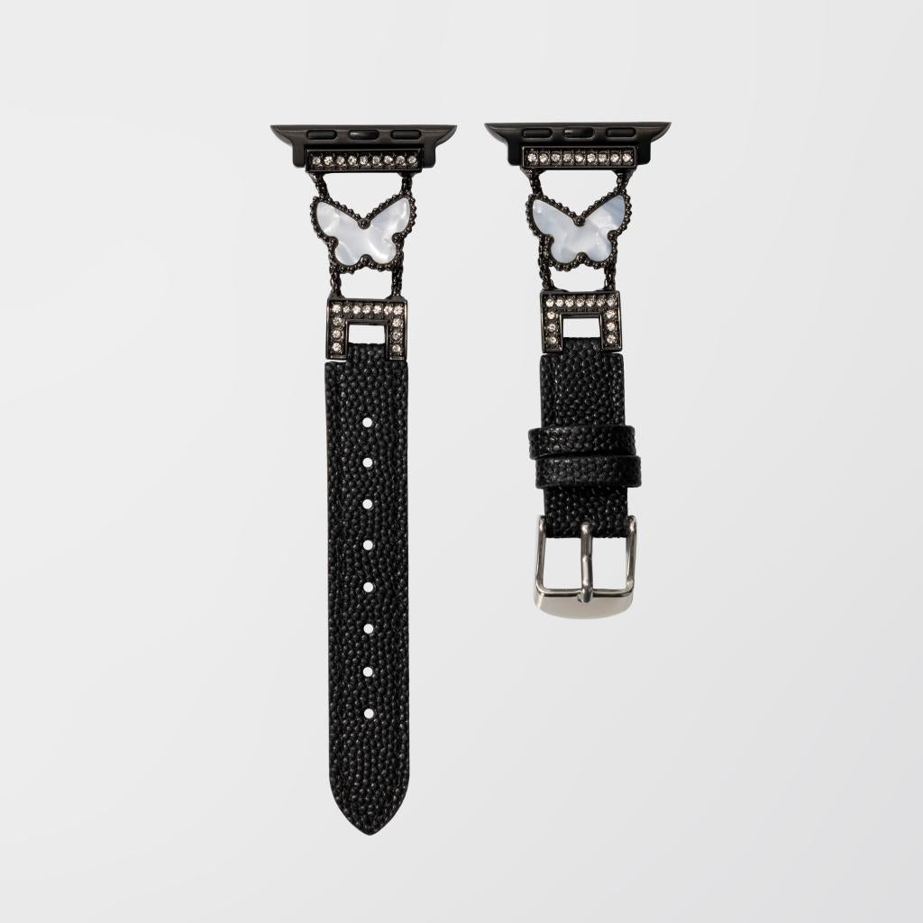 Luxury Butterfly Leather Band for Apple Watch