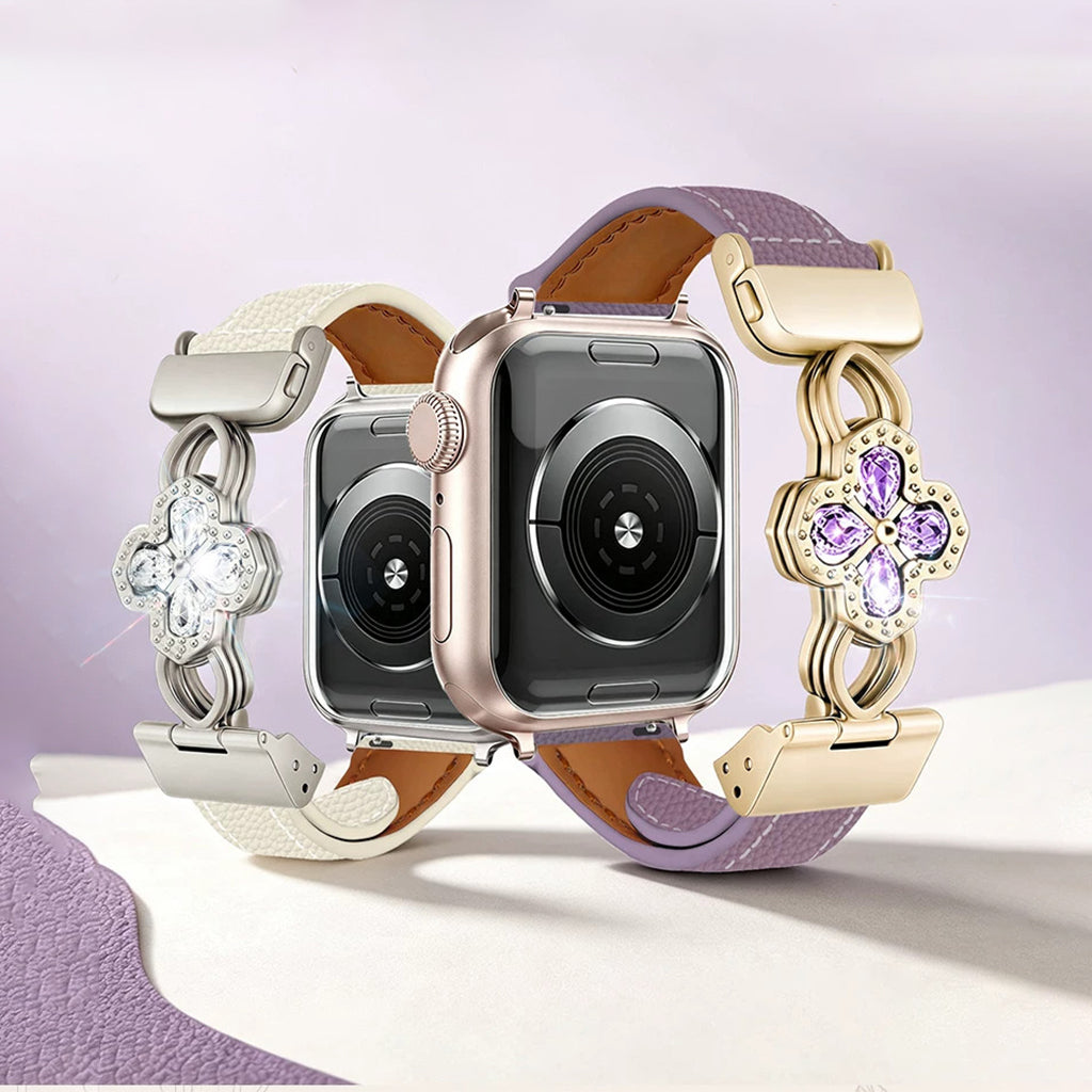 The Radiant Bloom Jewelry Leather Strap