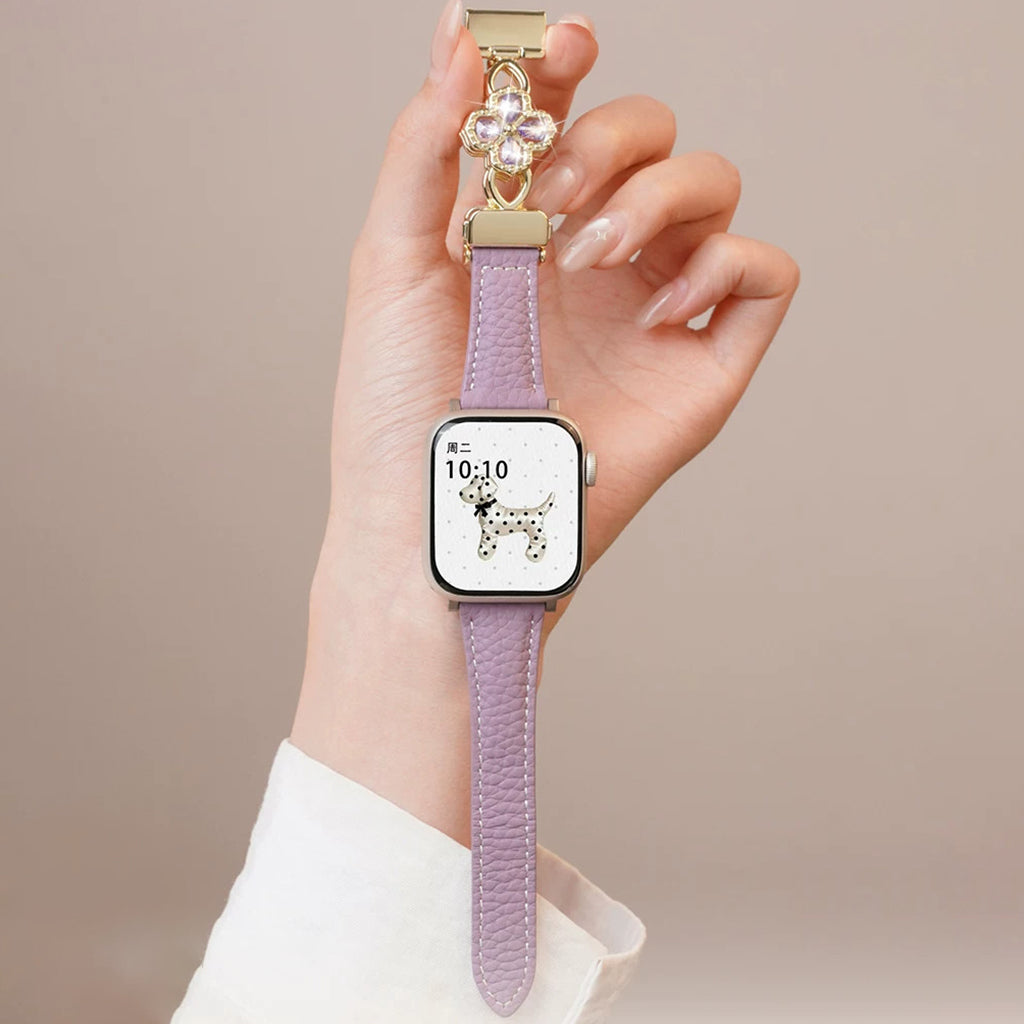 The Radiant Bloom Jewelry Leather Strap