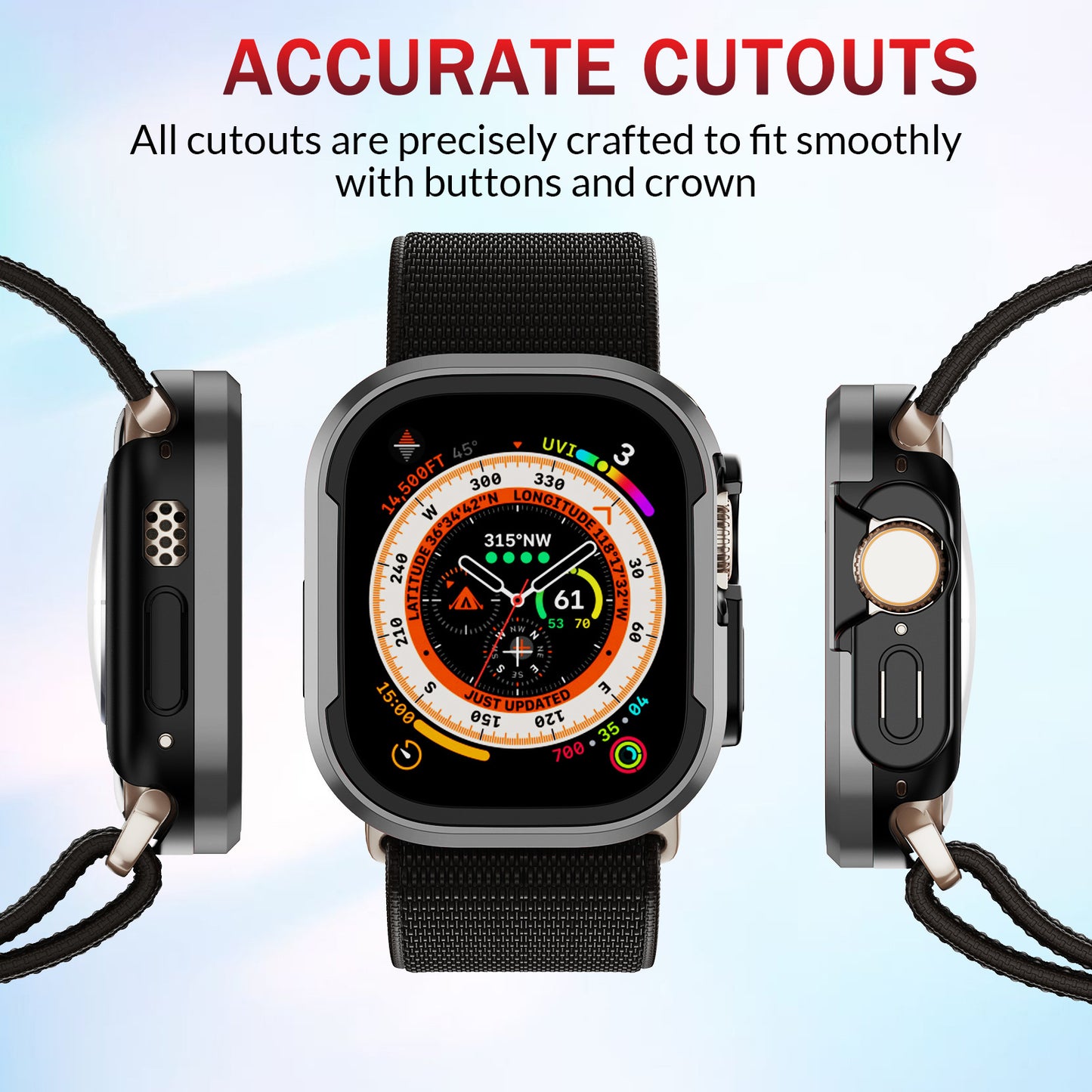 Aluminum Alloy Case Bumper For Apple Watch