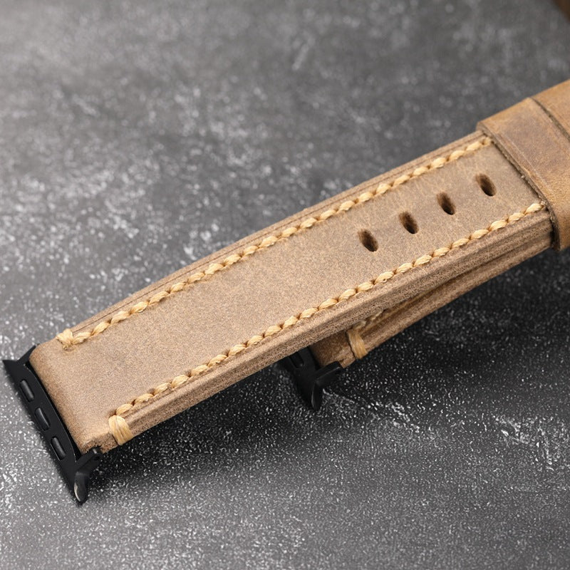 Handmade Horween Leather Apple Watch Strap