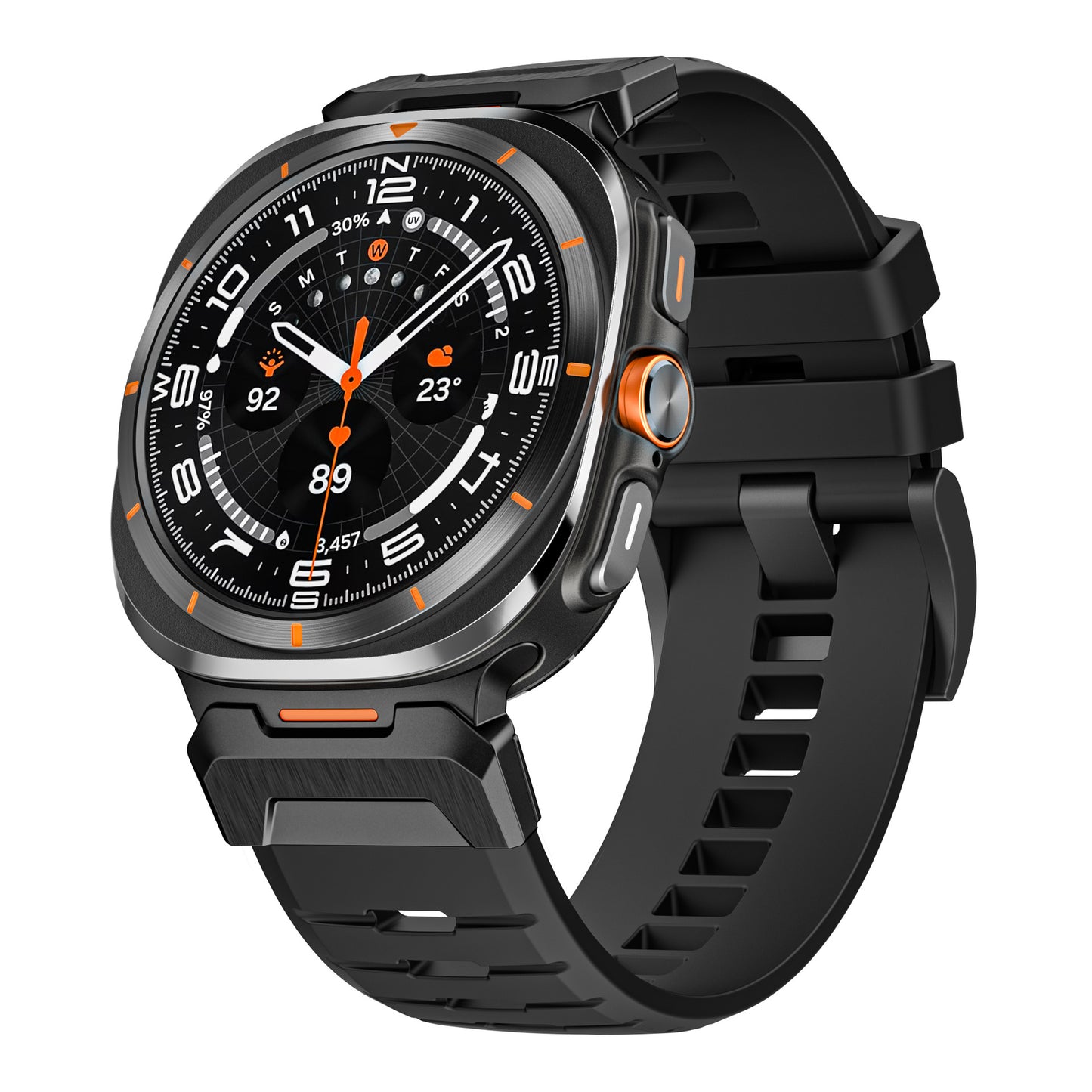 Functional wind rubber Band For Samsung Watch 7 Ultra