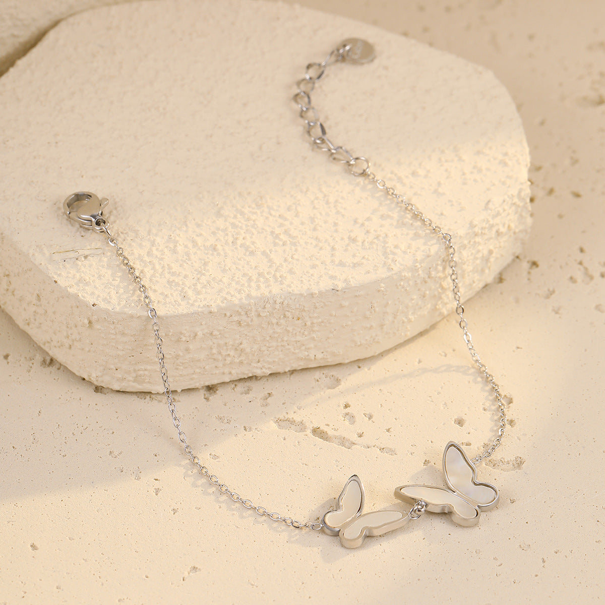 Mother of Pearl Butterfly Jewelry Bracelet