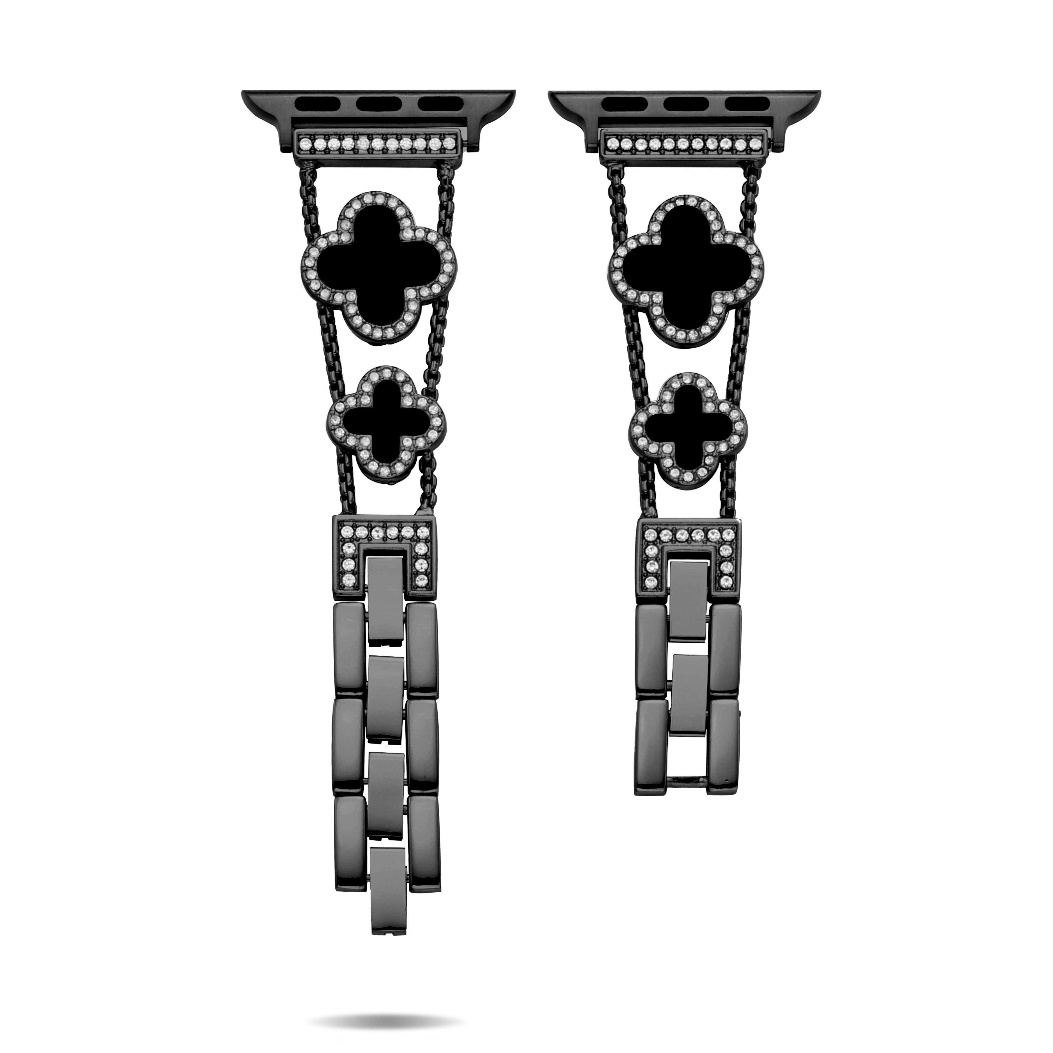 Flower Sparkle Diamond Chain Bracelet for Apple Watch