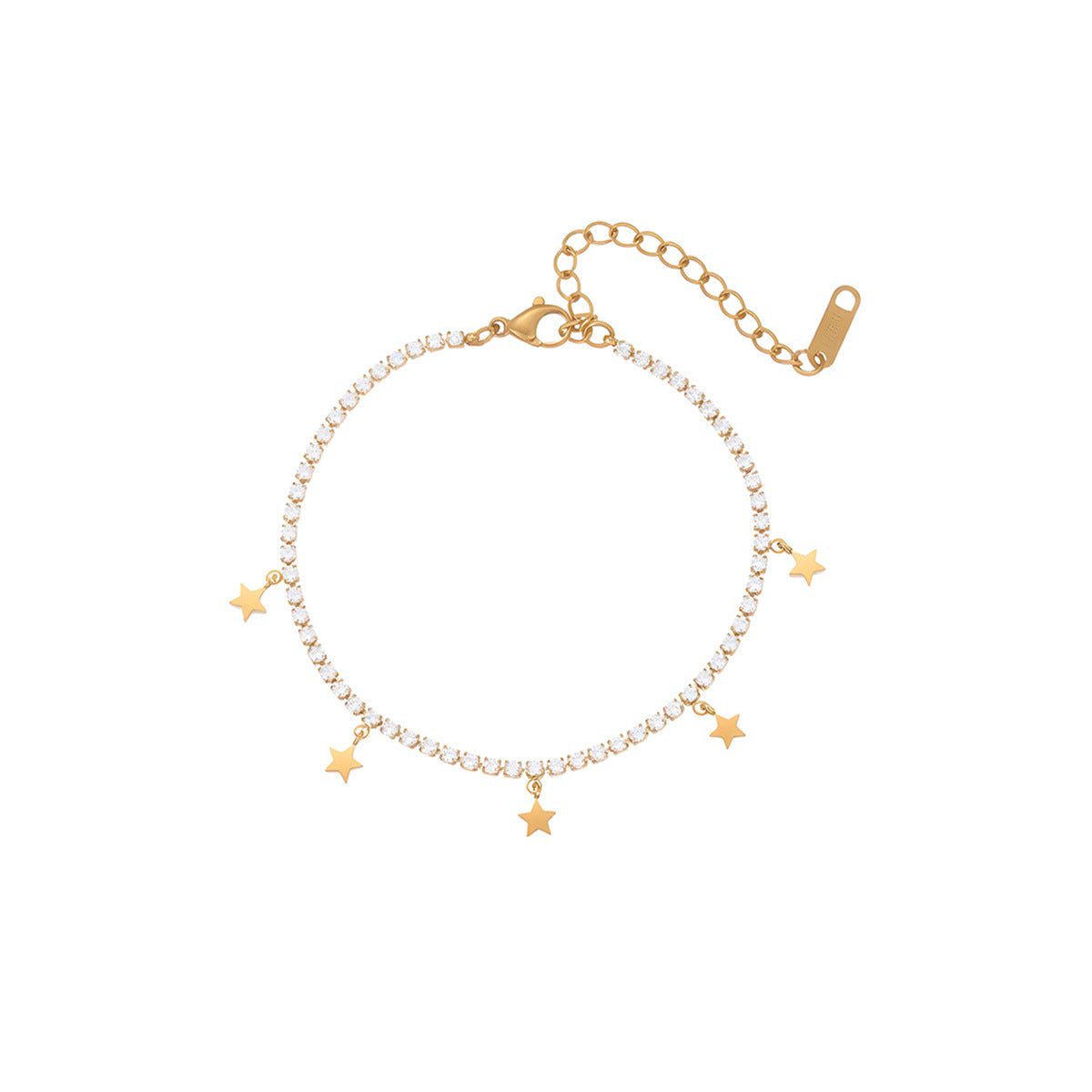 Vintage Full Diamond Stainless Steel Bracelet