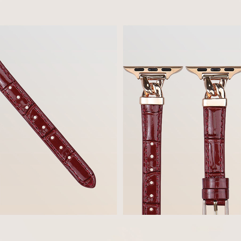 The Grace Slim Leather Strap