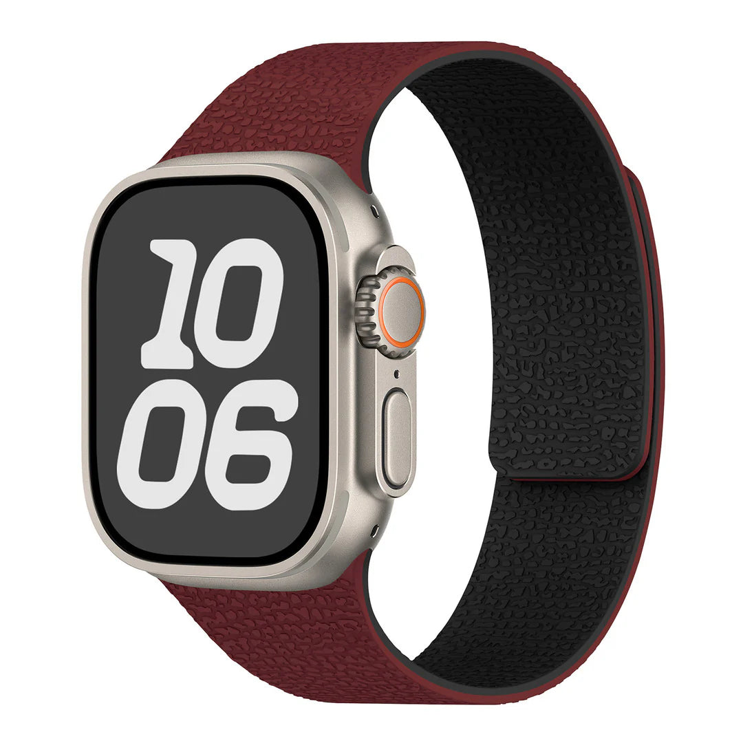 Magnetic Textured Silicone Strap For Apple Watch