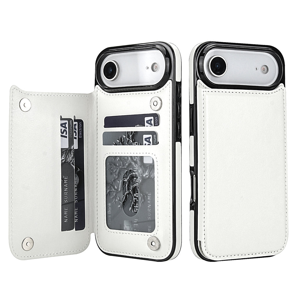 Vintage Leather Wallet Case for iPhone