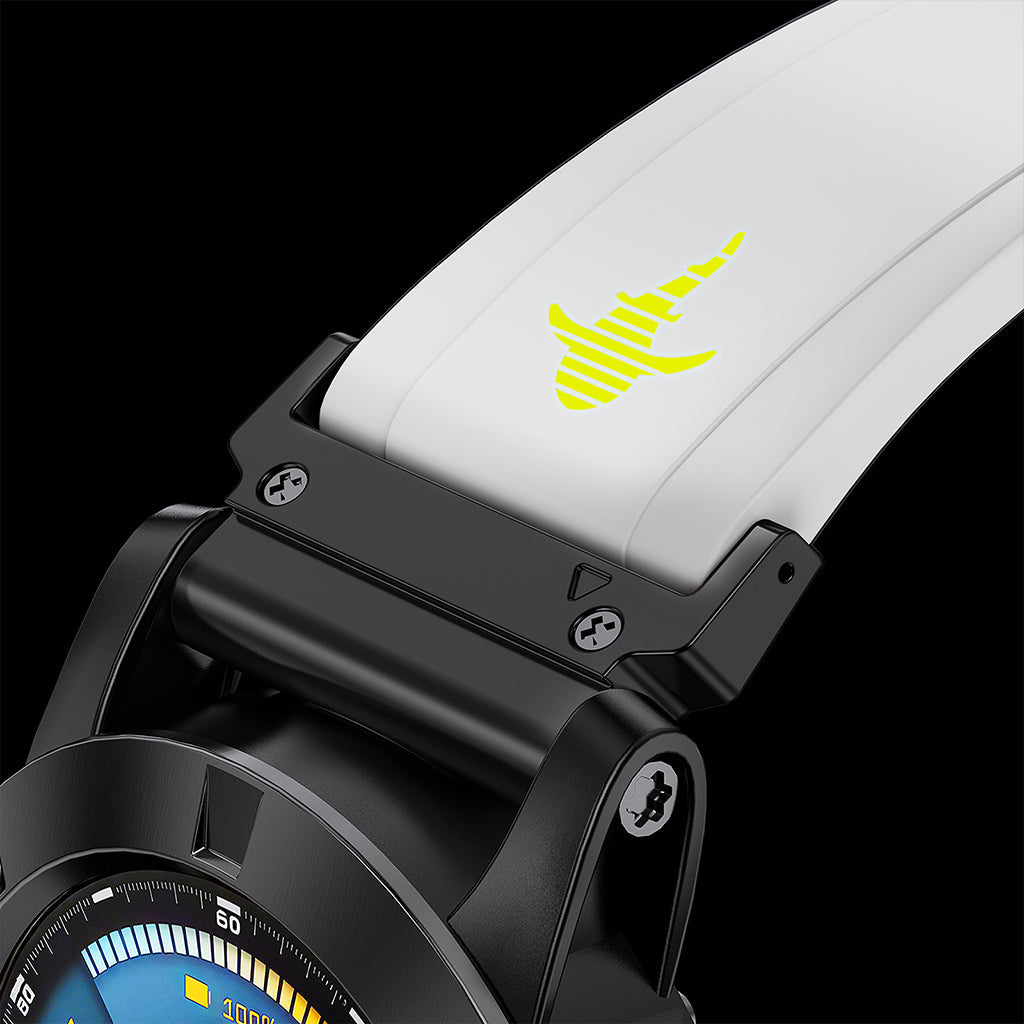 The Shark — Fine Watchmaking Grade FKM Garmin Watch Band