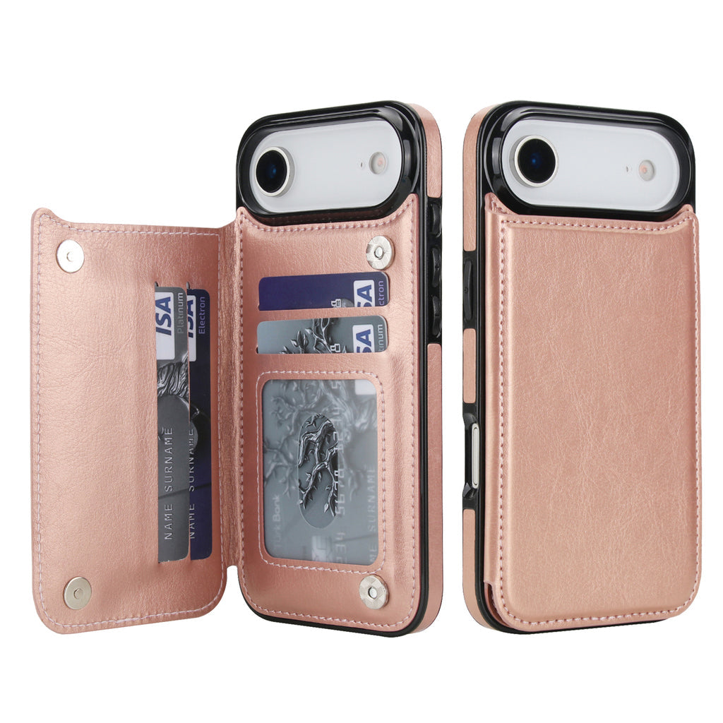 Vintage Leather Wallet Case for iPhone
