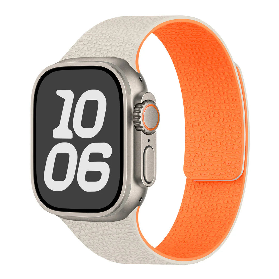Magnetic Textured Silicone Strap For Apple Watch
