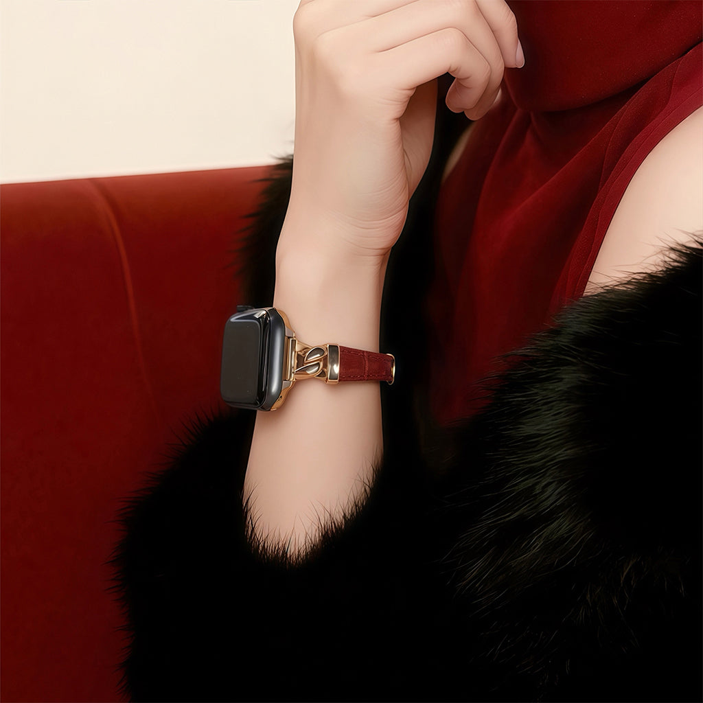 The Grace Slim Leather Strap