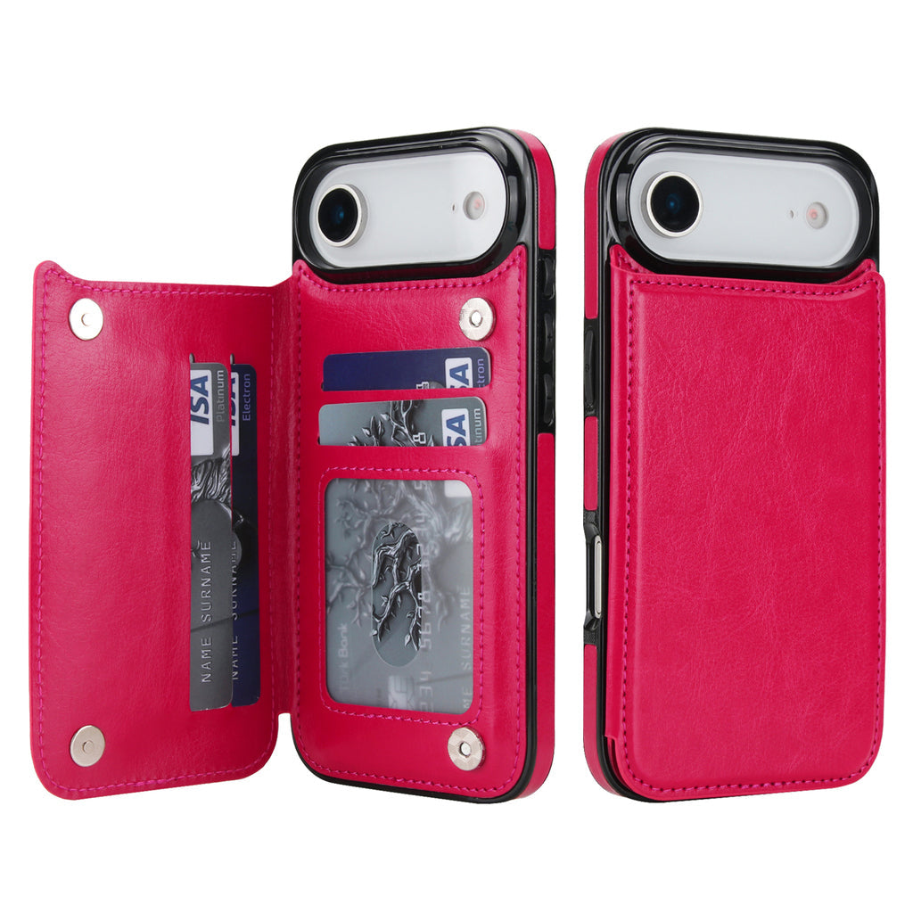 Vintage Leather Wallet Case for iPhone
