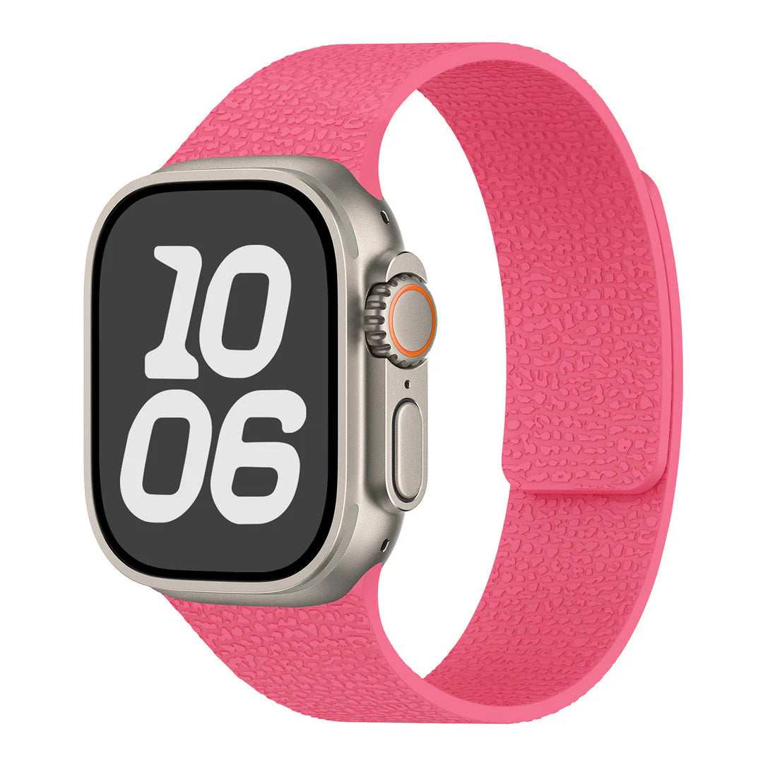 Magnetic Textured Silicone Strap For Apple Watch
