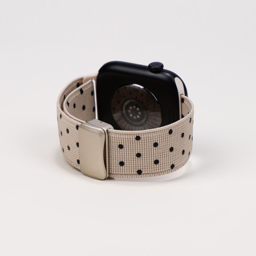 Classic Polka Dot Magnetic Nylon Strap For Apple Watch