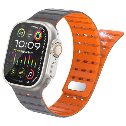 AW Breathable Magnetic Silicone Strap For Apple Watch