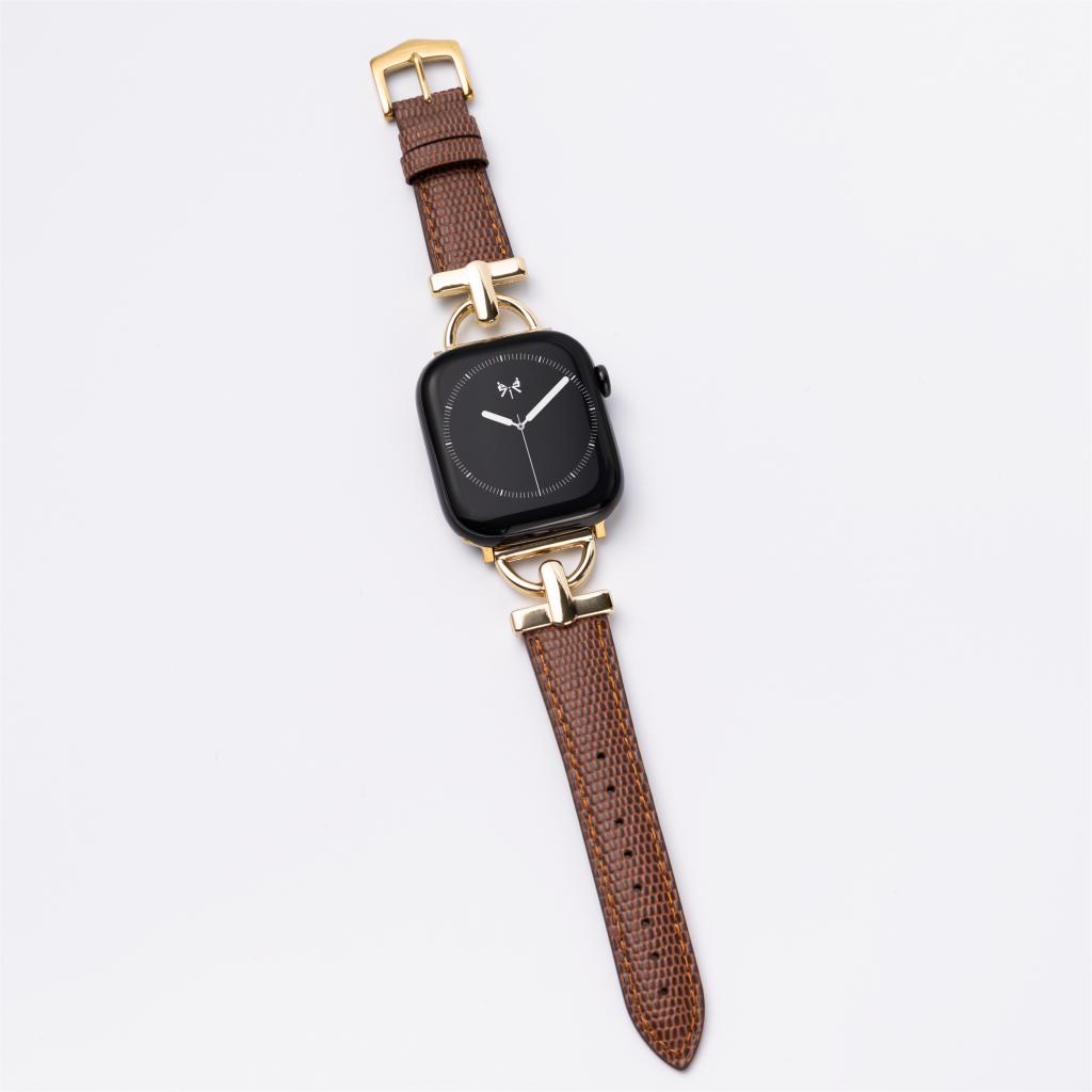 Modern Classic Embossed Leather Strap
