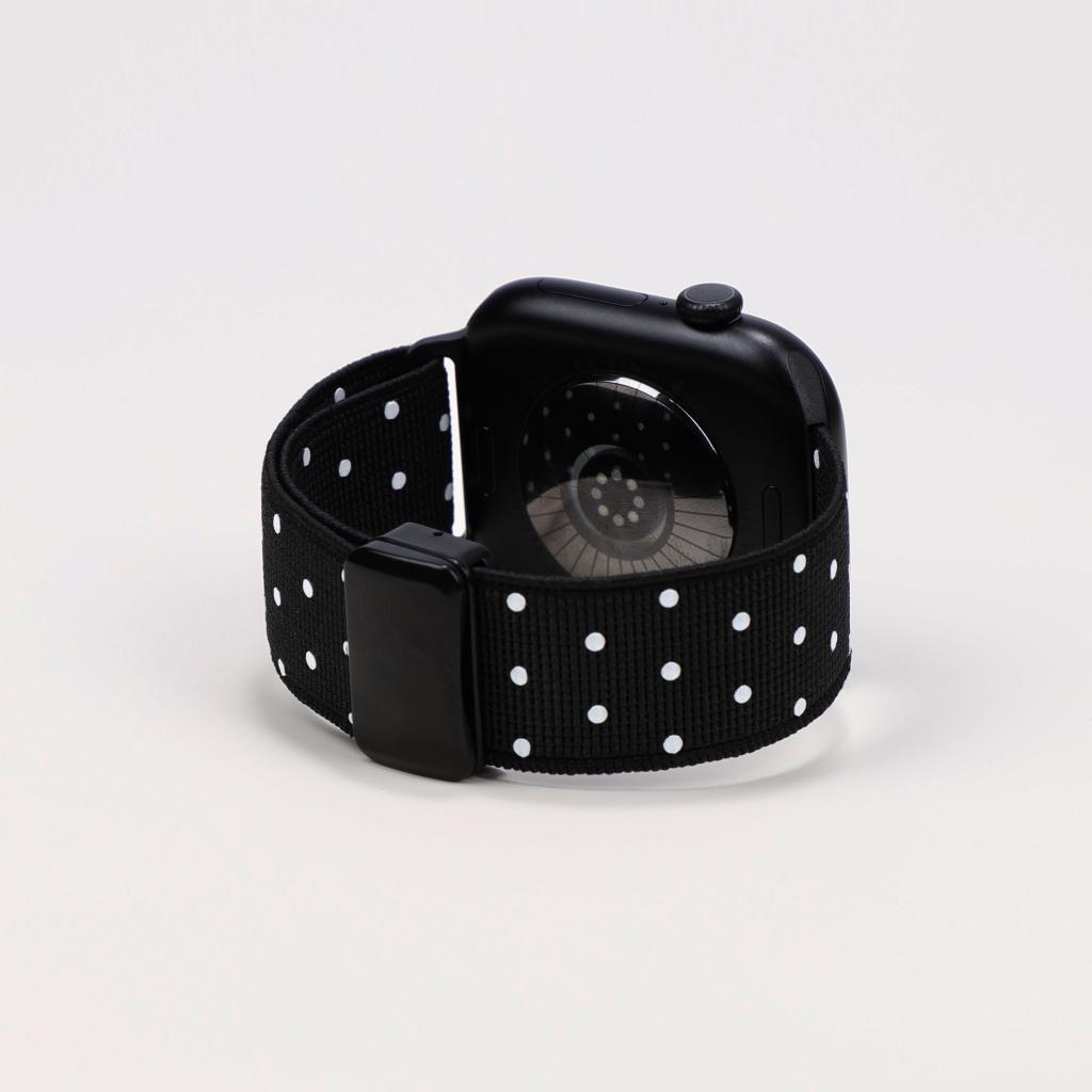 Classic Polka Dot Magnetic Nylon Strap For Apple Watch