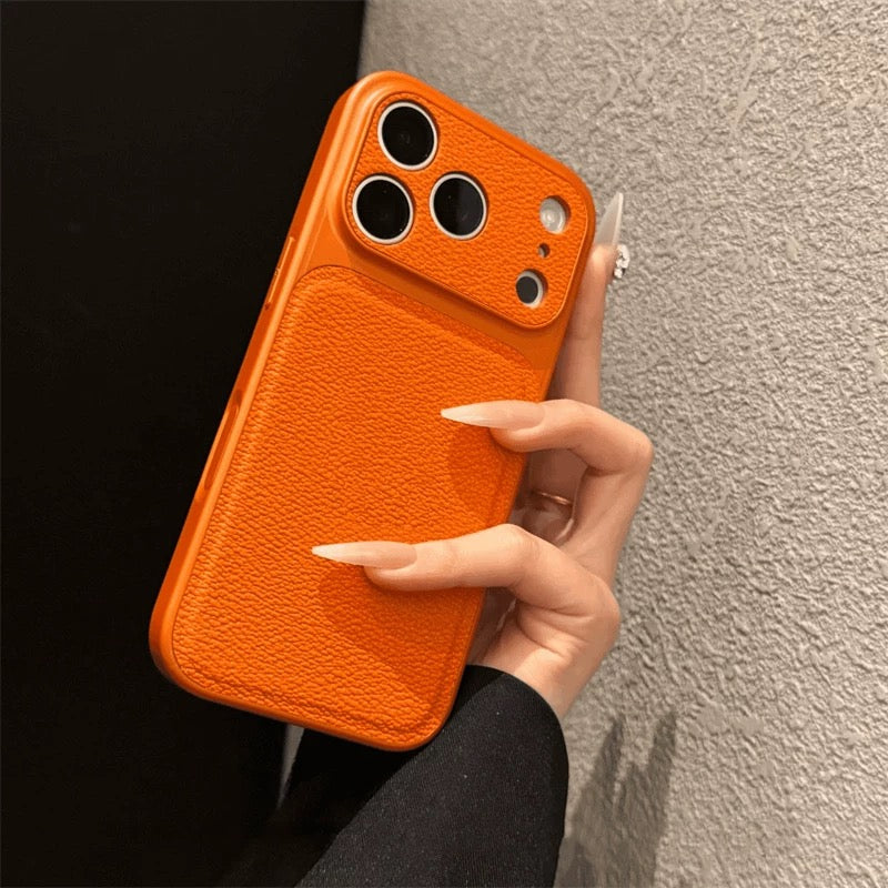 Textured Artisan Leather Case For iPhone