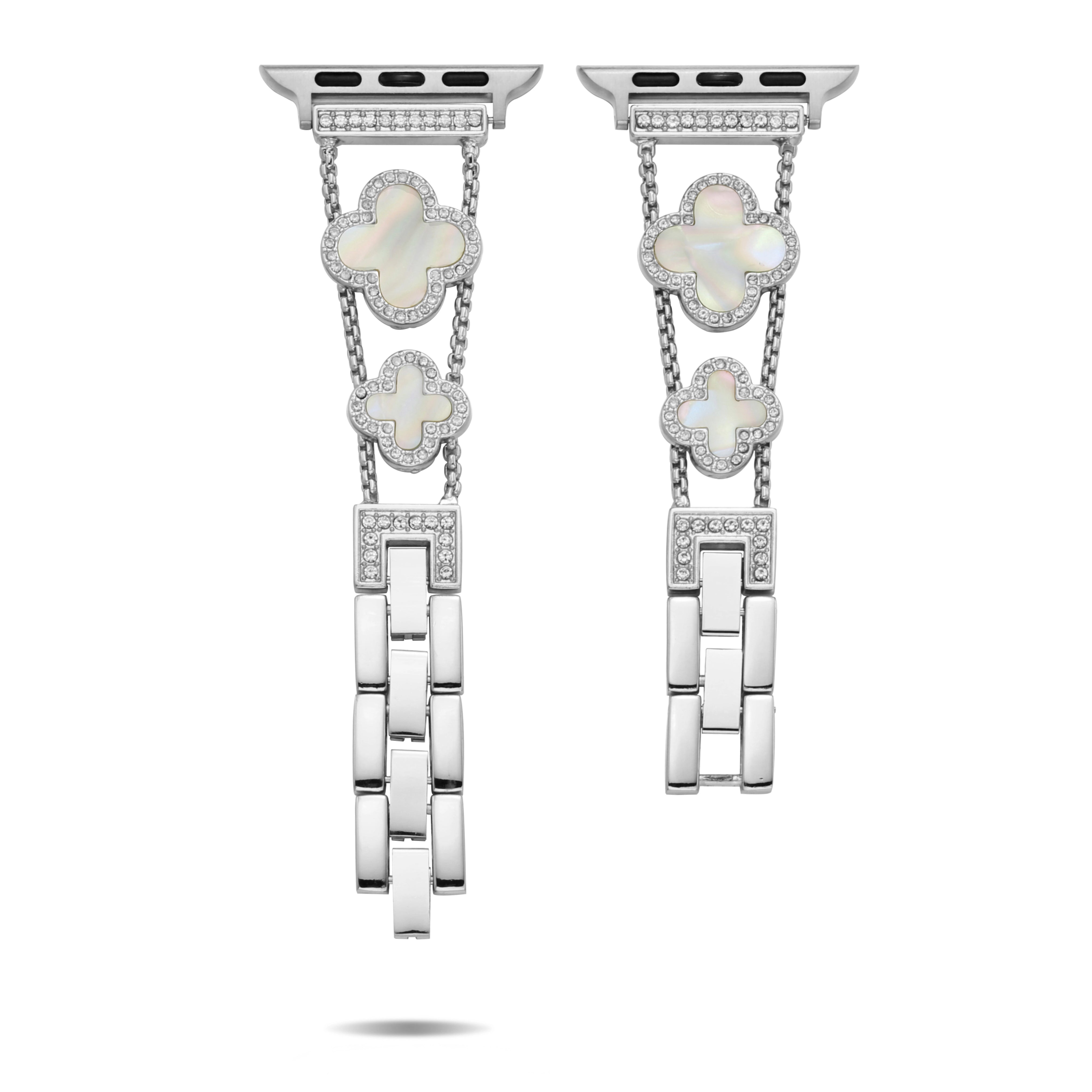 Flower Sparkle Diamond Chain Bracelet for Apple Watch