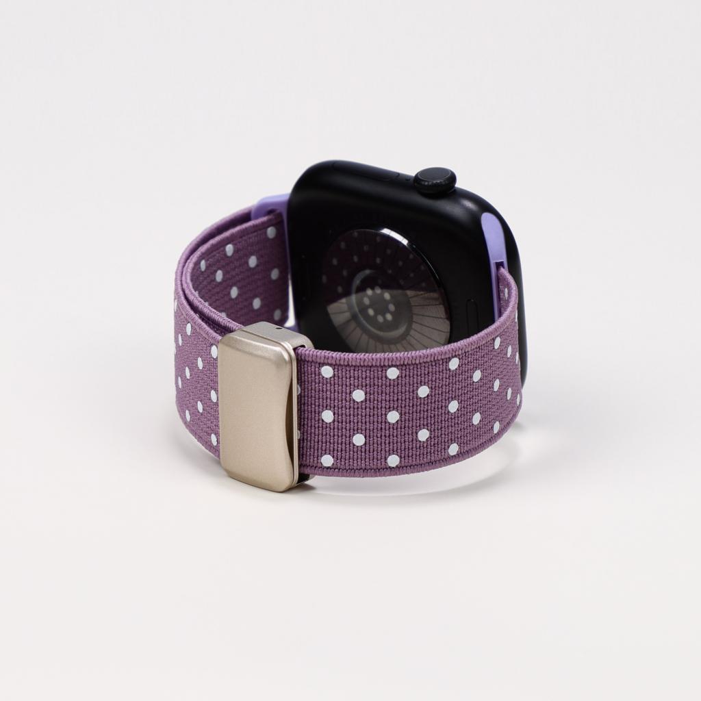 Classic Polka Dot Magnetic Nylon Strap For Apple Watch