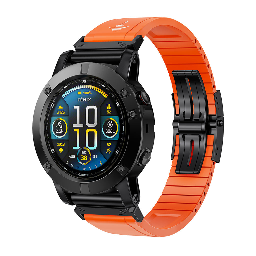 The Shark — Fine Watchmaking Grade FKM Garmin Watch Band