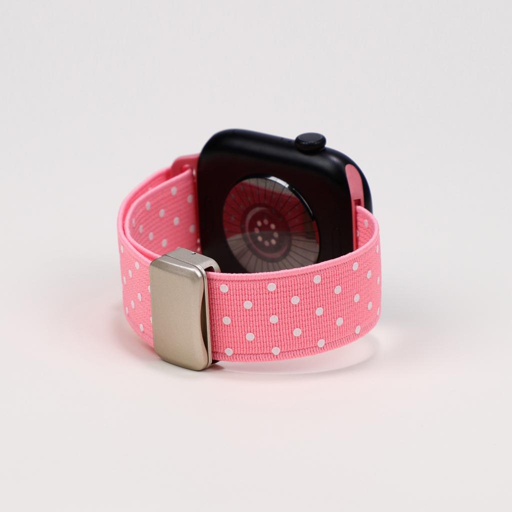 Classic Polka Dot Magnetic Nylon Strap For Apple Watch