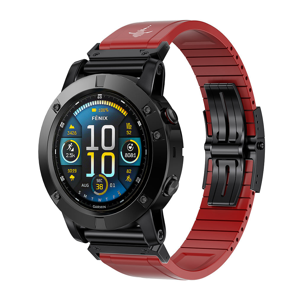 The Shark — Fine Watchmaking Grade FKM Garmin Watch Band