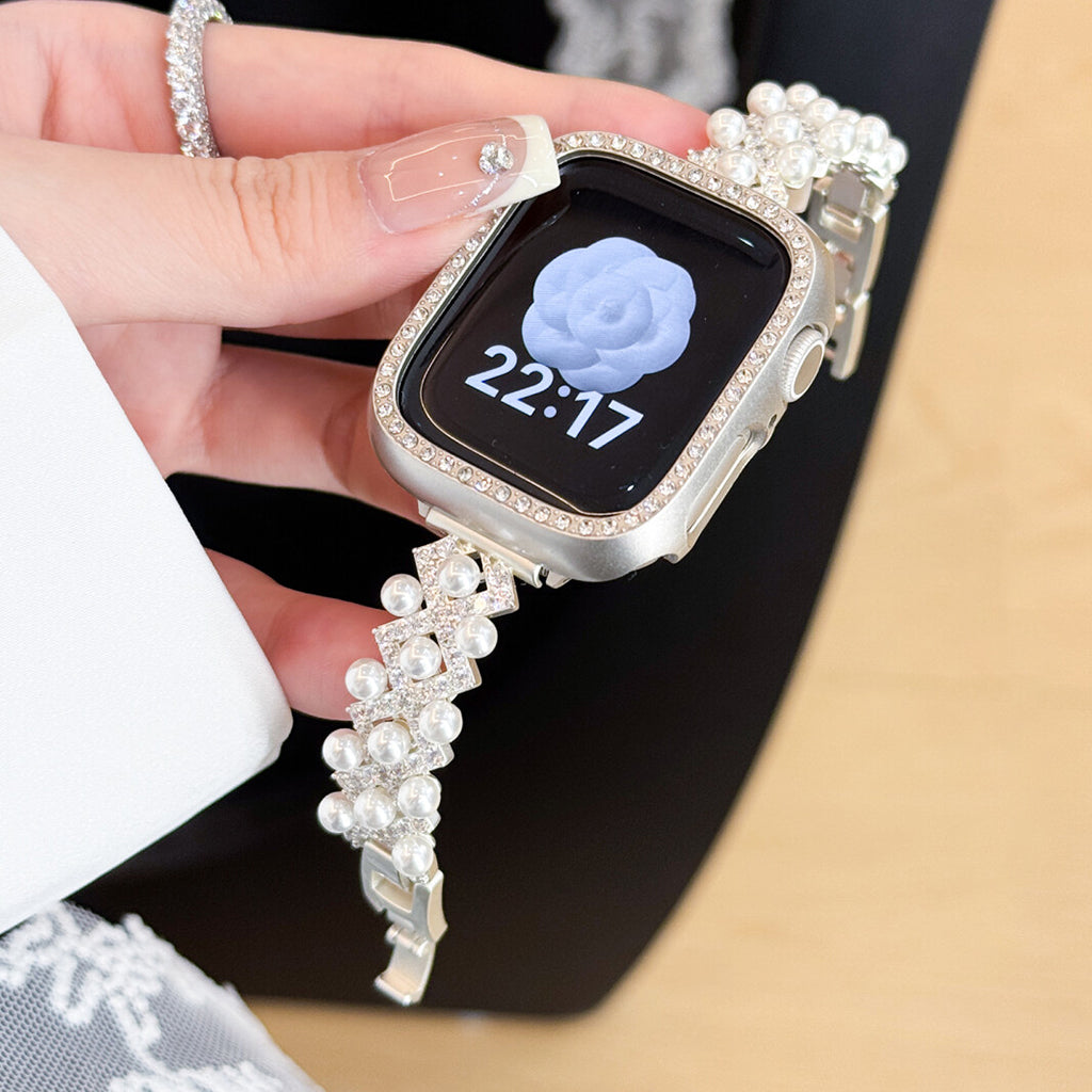 Luxury pearl Bracelet For Apple Watch