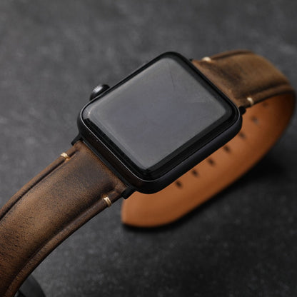 Handmade Italian leather strap for Apple Watch