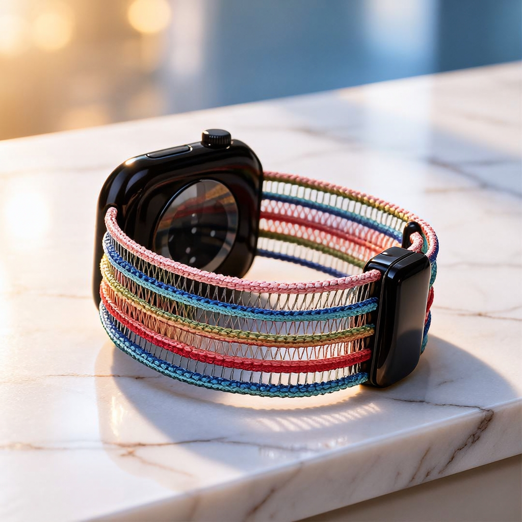 The Breathable Fishnet Silk Band For Apple Watch