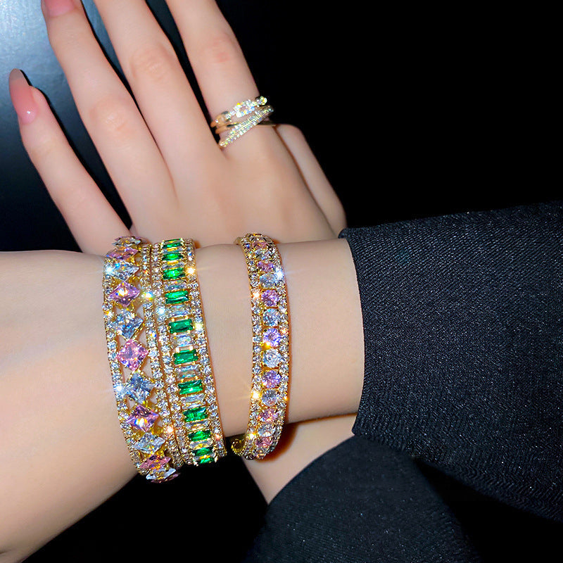 Luxe Filigree Gemstone Bracelet