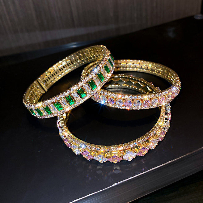 Luxe Filigree Gemstone Bracelet