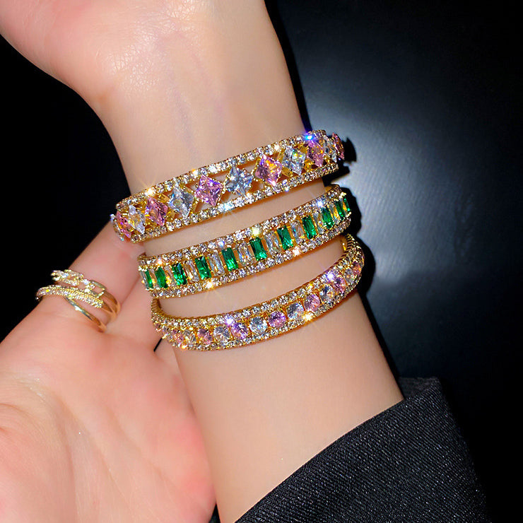 Luxe Filigree Gemstone Bracelet