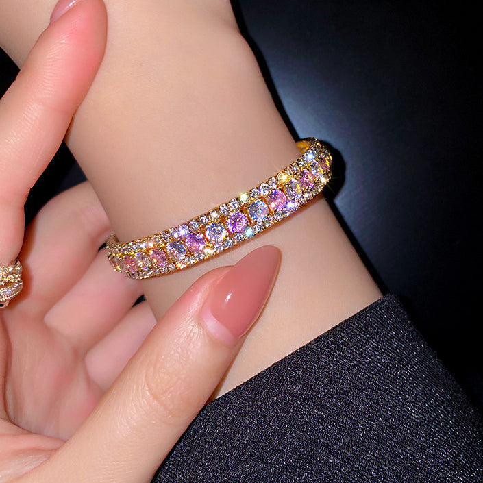 Luxe Filigree Gemstone Bracelet