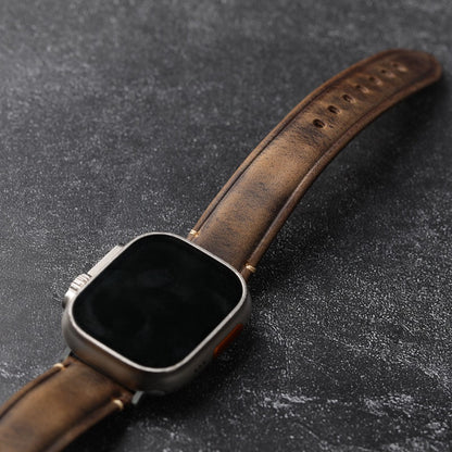 Handmade Italian leather strap for Apple Watch