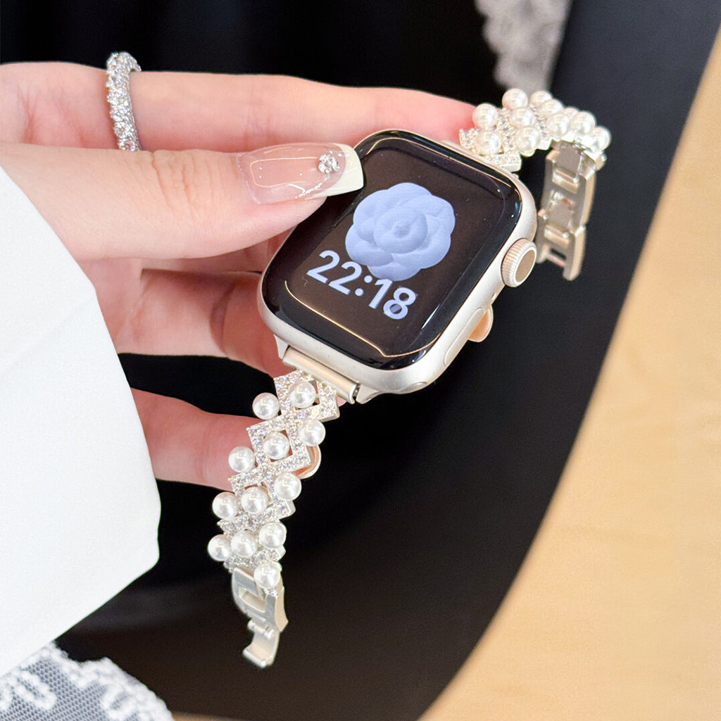 Luxury pearl Bracelet For Apple Watch