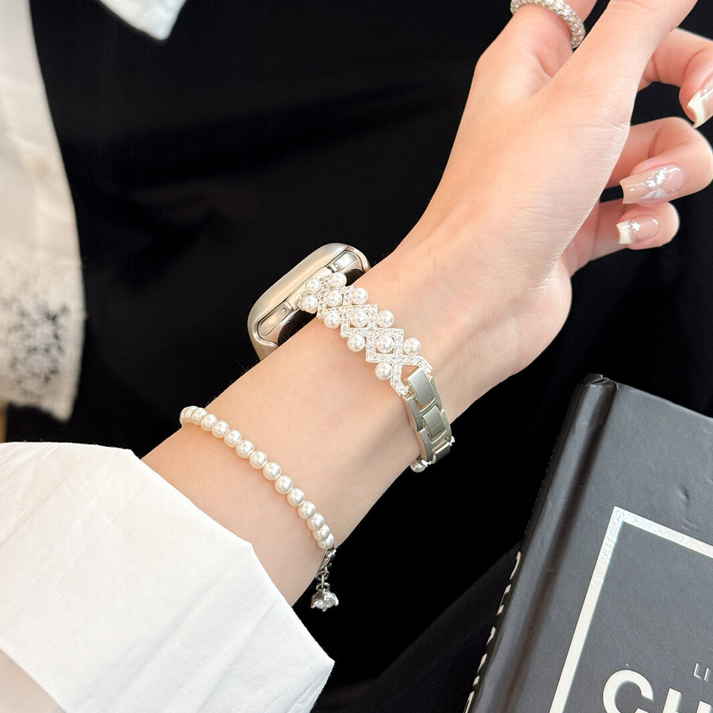 Luxury pearl Bracelet For Apple Watch