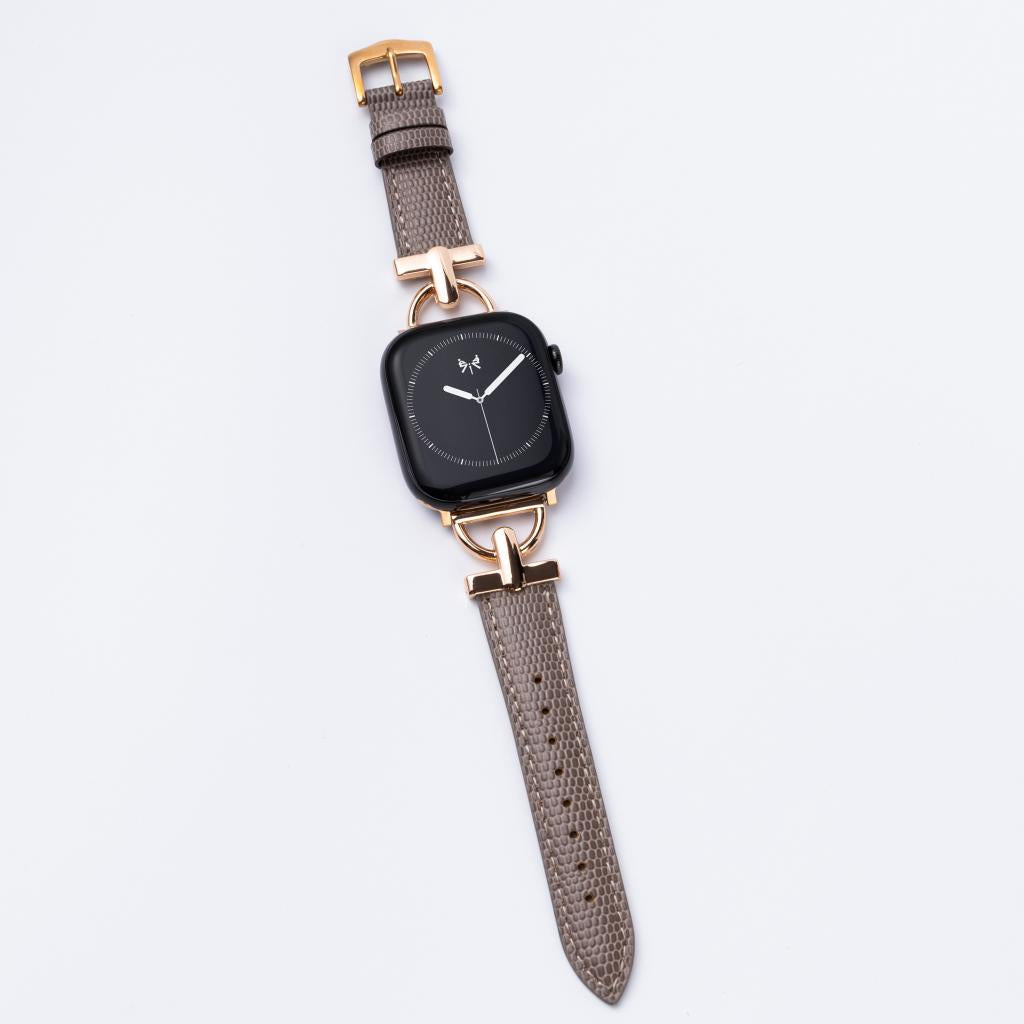 Modern Classic Embossed Leather Strap