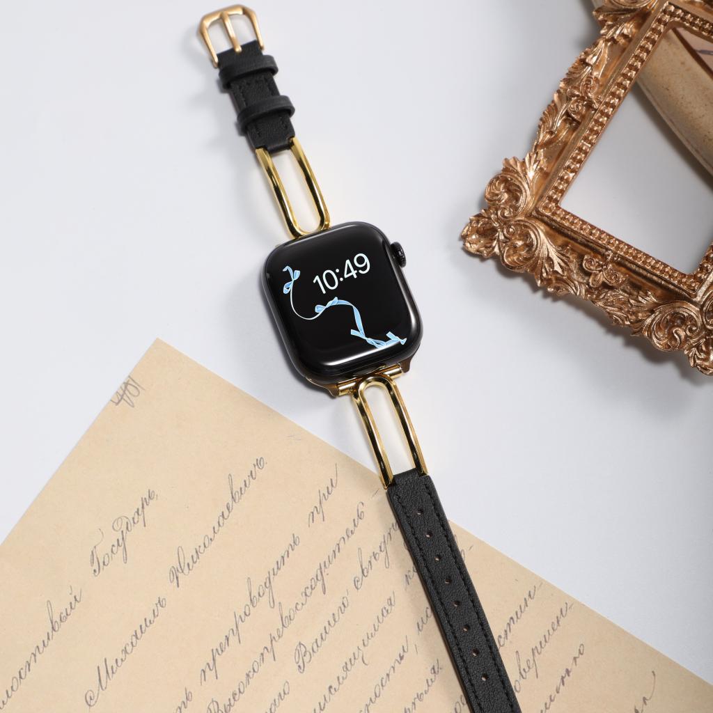 The Margaux Leather Apple Watch Strap