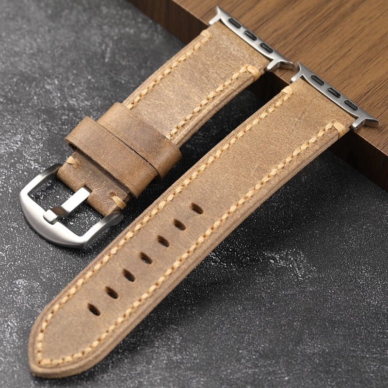 Handmade Horween Leather Apple Watch Strap