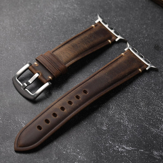 Handmade Italian leather strap for Apple Watch