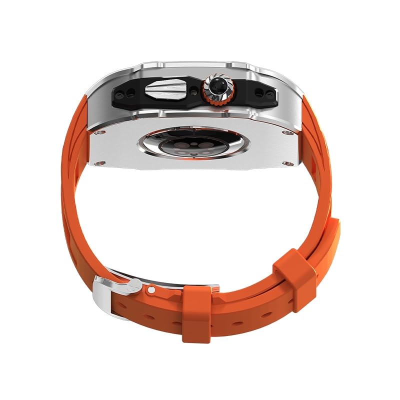 RM Vanguard Series - Fluororubber Band Stainless steel Case For Apple Watch Ultra