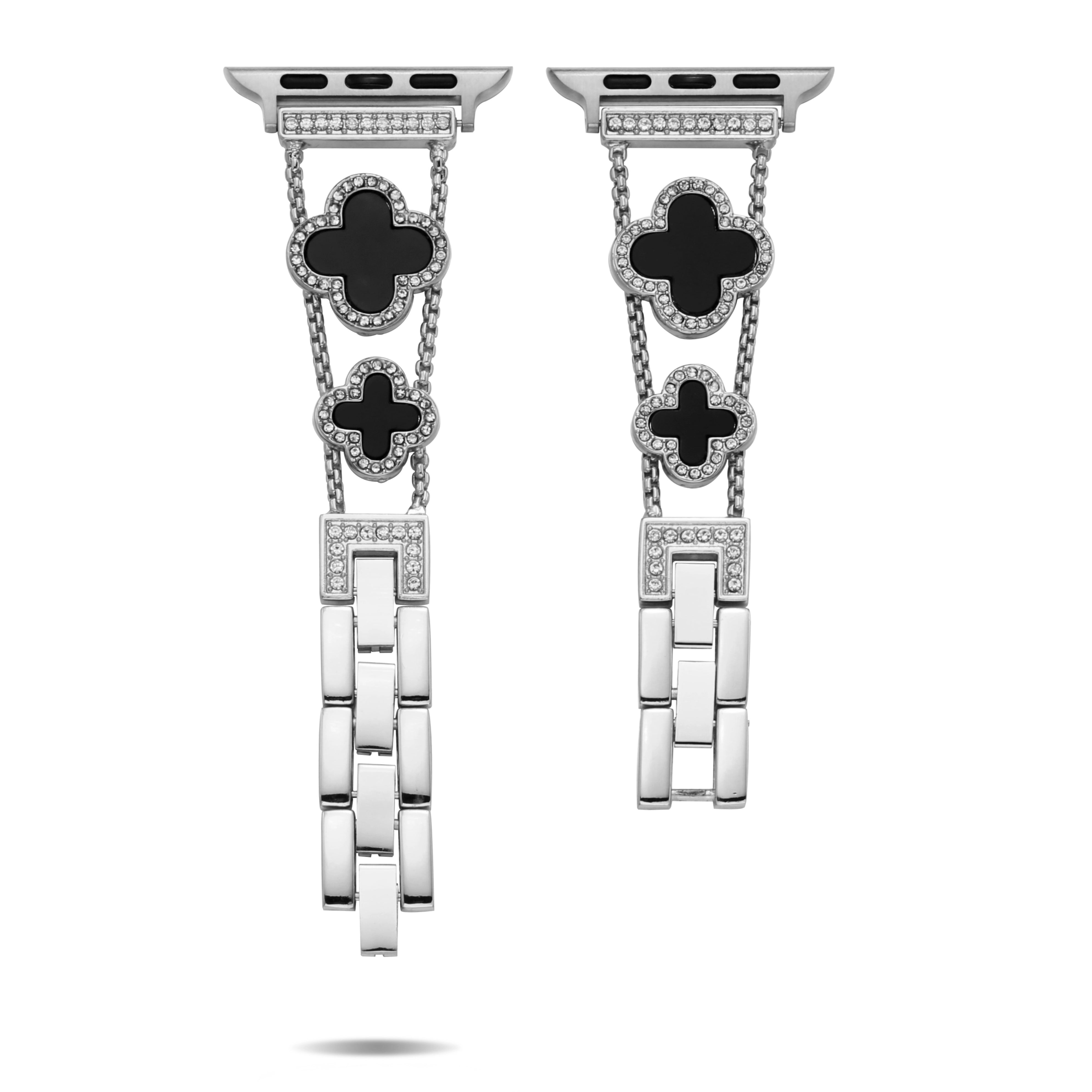 Flower Sparkle Diamond Chain Bracelet for Apple Watch