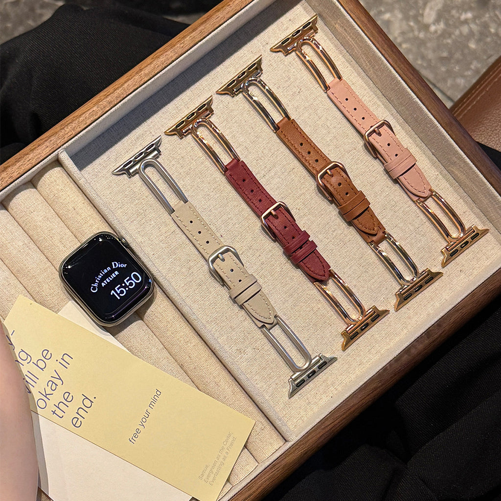 The Margaux Leather Apple Watch Strap