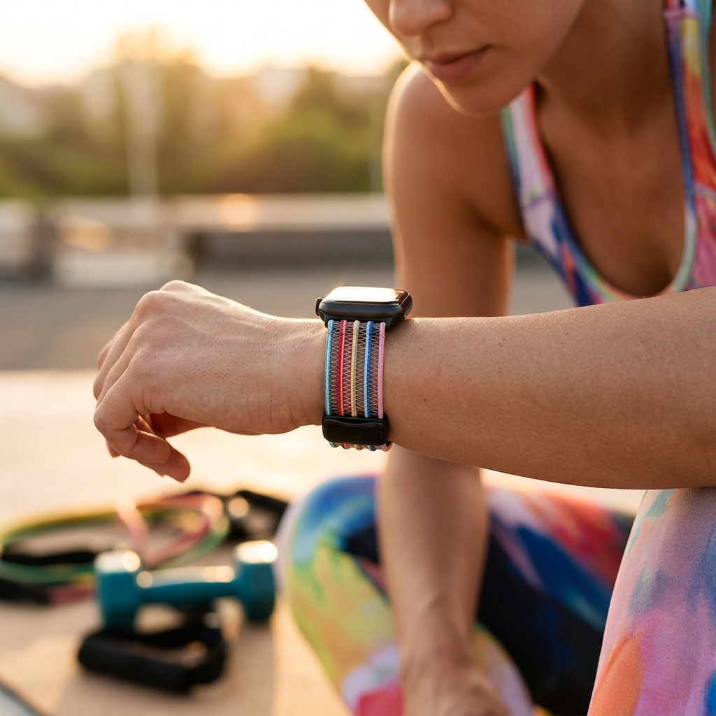 The Breathable Fishnet Silk Band For Apple Watch