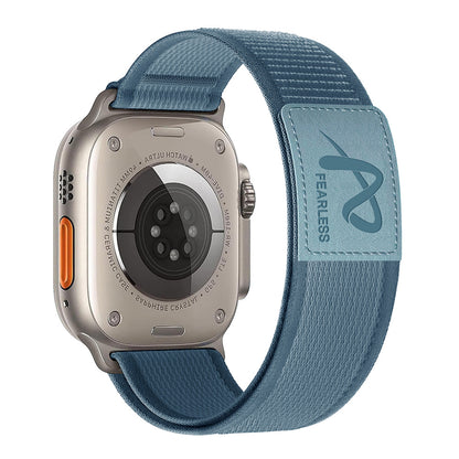 Leather Label Trail Loop Nylon Band For Apple Watch