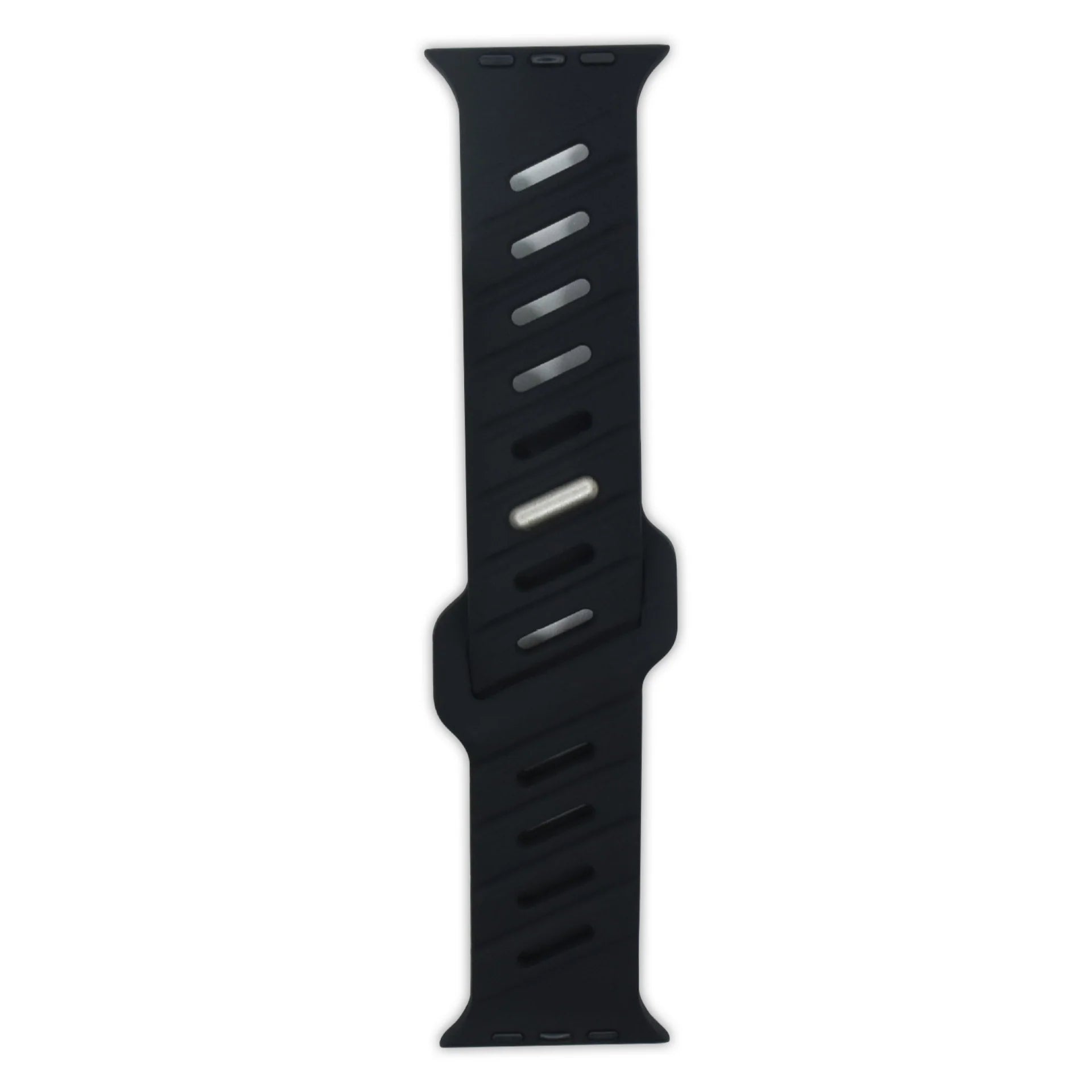 Slanted hole silicone sports strap For Apple Watch