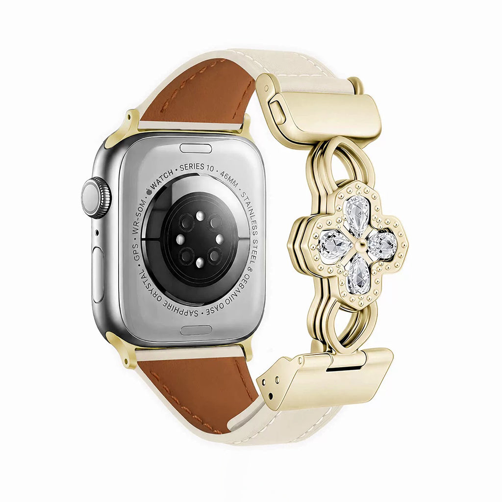 The Radiant Bloom Jewelry Leather Strap